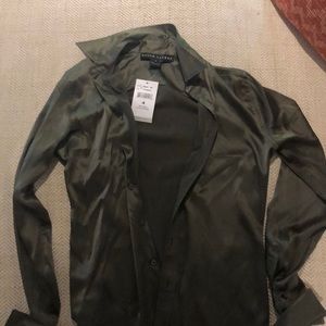 Army Green Ralph Lauren Blouse